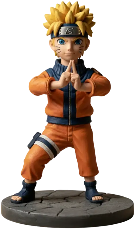 Figura de Naruto de porcelana fría terminada