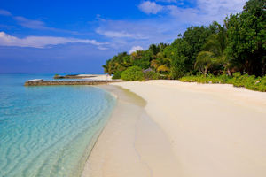 Beach in the Maldives