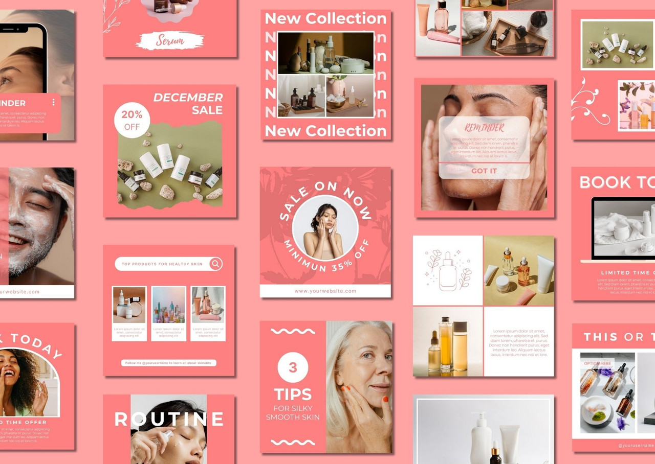 Skincare Social Media Templates
