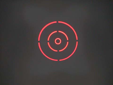 el Telrad proyectado aspecto visual