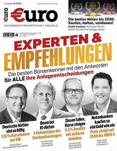 Cover: Euro Das Magazin für Wirtschaft und Geld No 09 September 2023