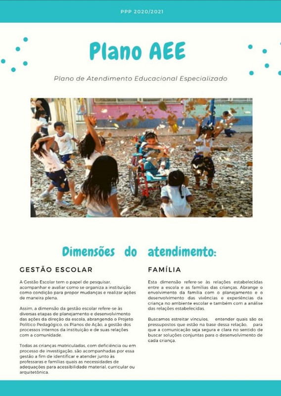 Dimensões do Plano AEE