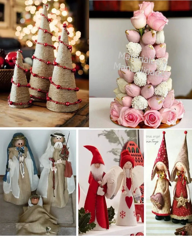 cono de icopor para decorar con frutas centro de mesa fiestas cena navidad
