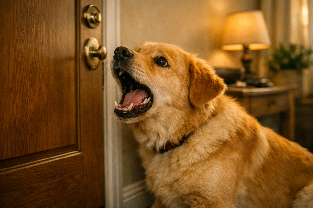 Cachorro latindo excessivamente por ansiedade quando tutor sai de casa