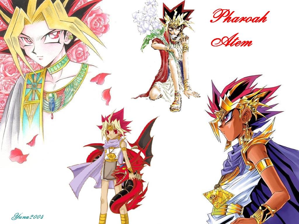 Hình vẽ Atemu (Yami Yugi) bộ YugiOh (vua trò chơi) 1_Atemp_44