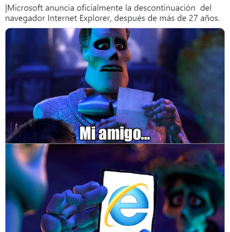 Con memes de Internet Explorer, usuarios despiden al navegador