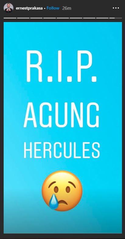 Agung Hercules meninggal dunia