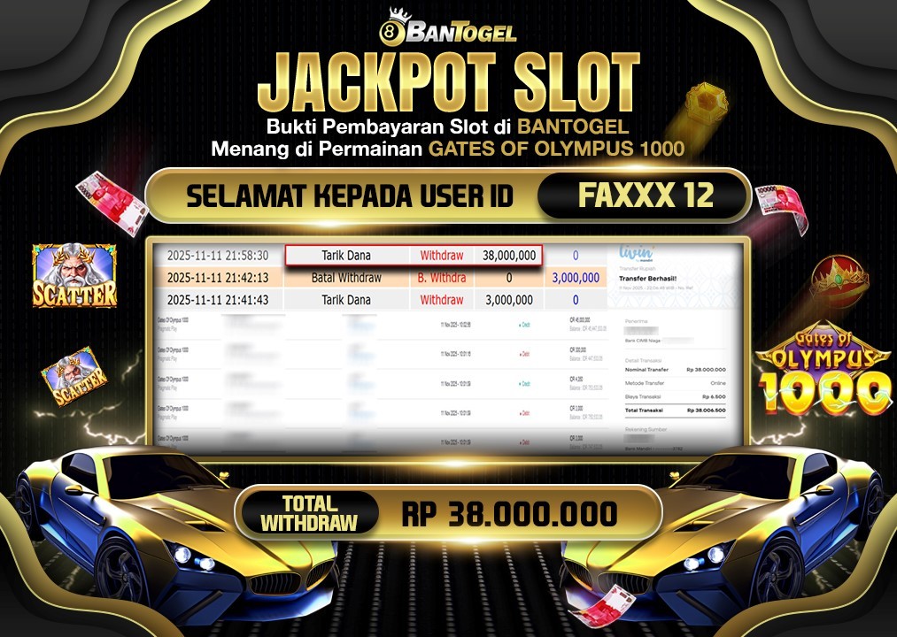 BUKTI JACKPOT LUNAS BANTOGEL