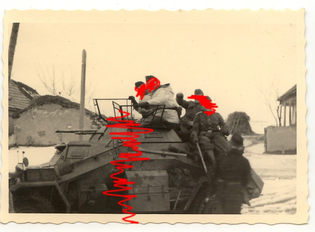 Deutscher Panzer Spähwagen 4 Rad SdKfz 222 Winte