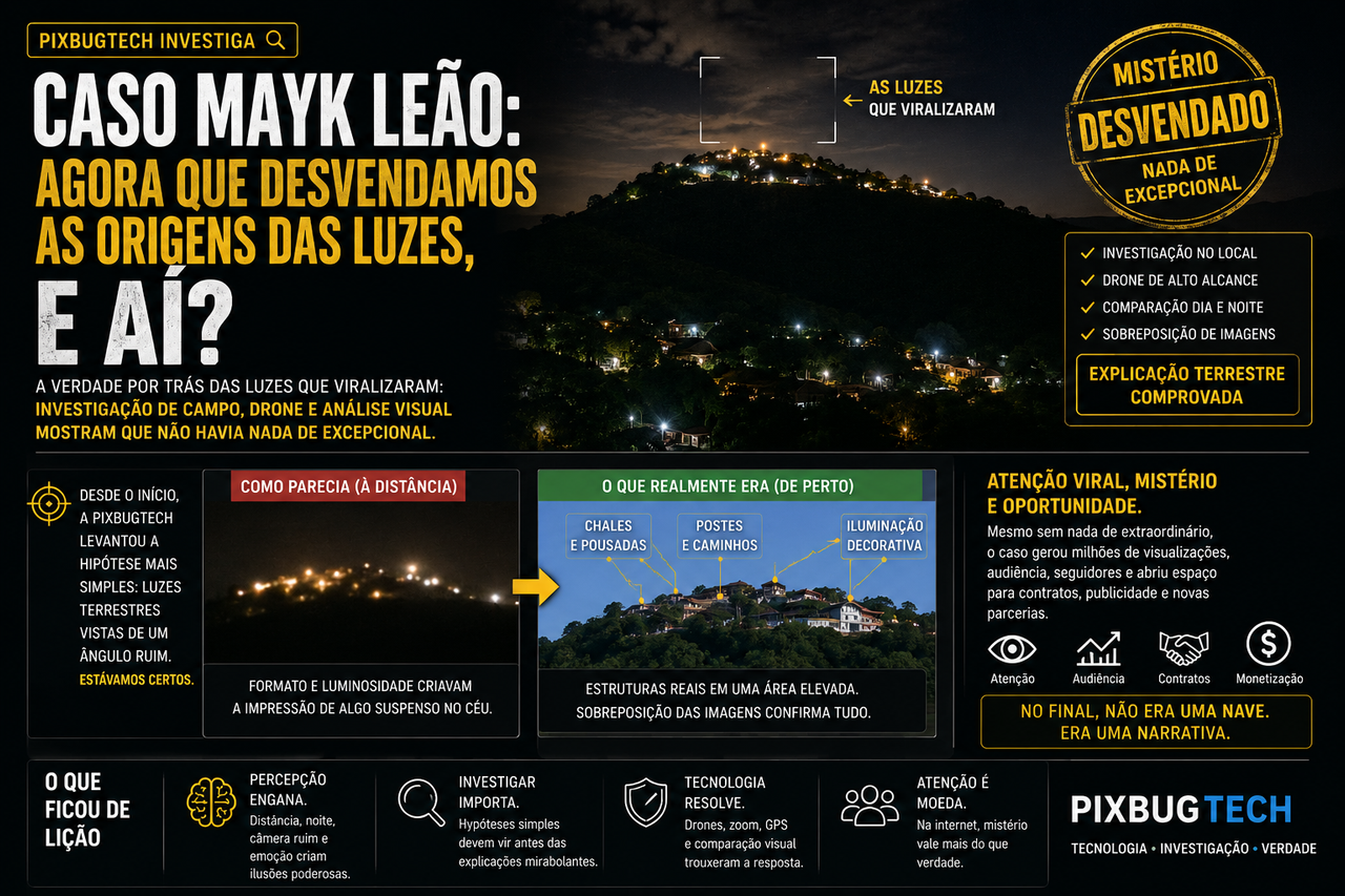 Caso Mayk Leão: não era OVNI, não era UFO, não era nave era atenção