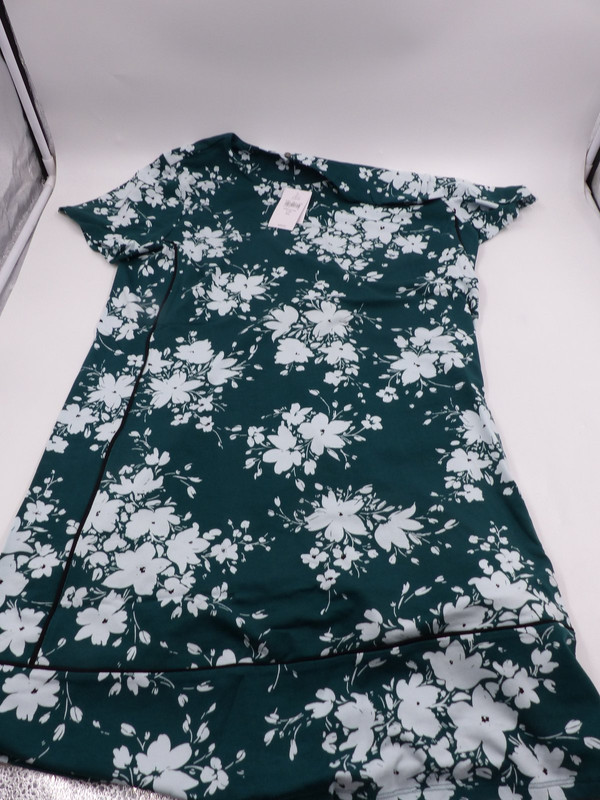 JJILL T-SHIRT DRESS EMERALD FLORAL LARGE PETITE KDR191832