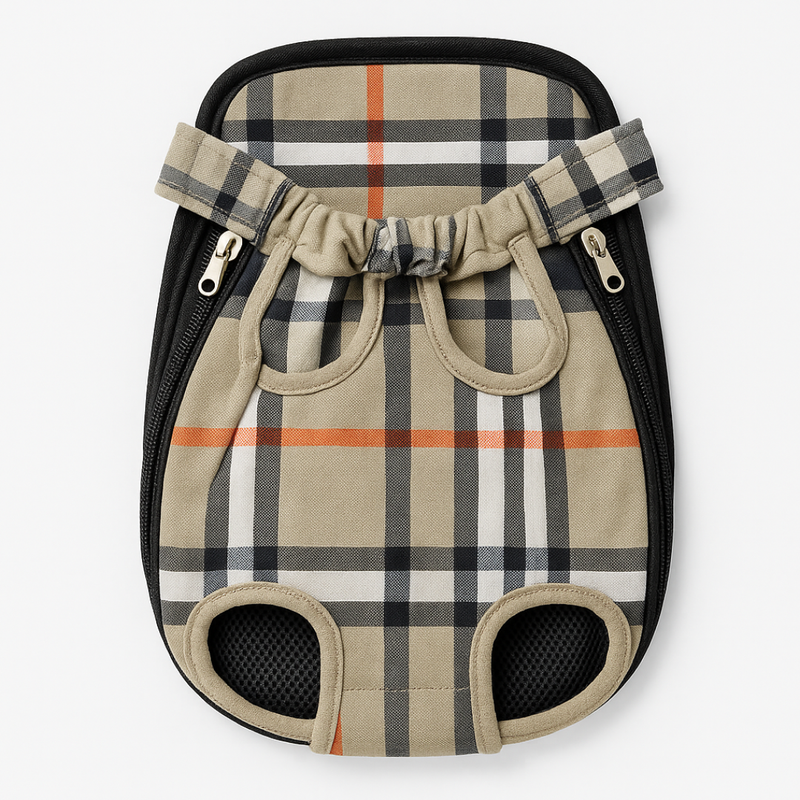 Pet Kangaroo Bag Plaid