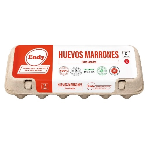 Endy Huevos Extra Grandes Marrones 12/1