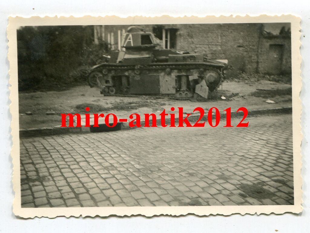 Foto, Wehrmacht, zerstörter feindlicher Panzer i