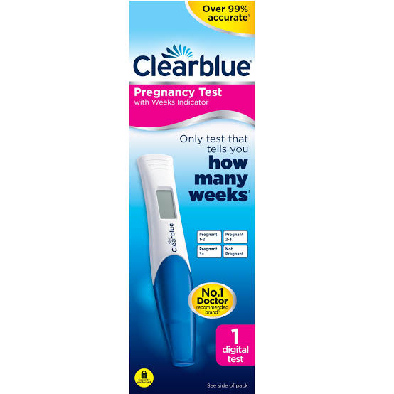 Clear Bluepregnancy Test Digital Test 1S