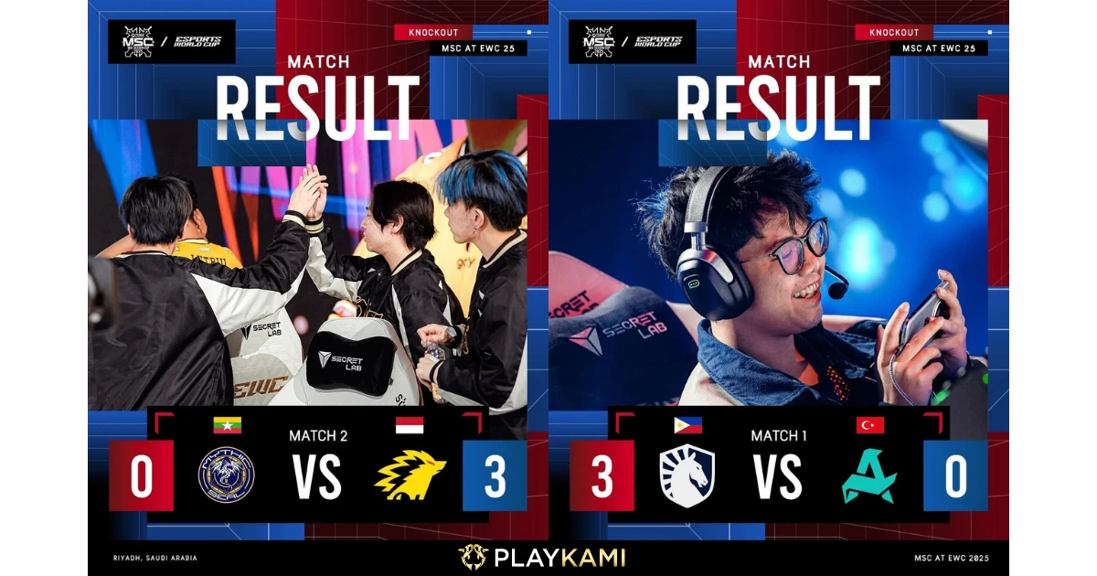 Recap Knockout Stage MSC 2025 day 1