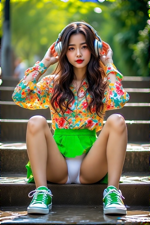 A-young-woman-sits-on-outdoor-31