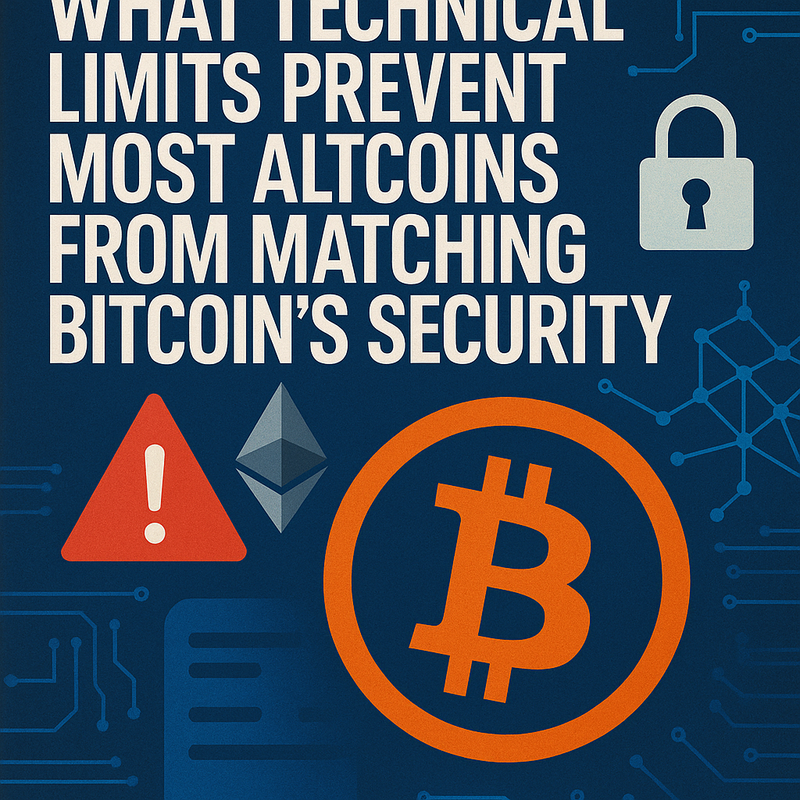 What technical limits prevent most altcoins from matching Bitcoin’s security