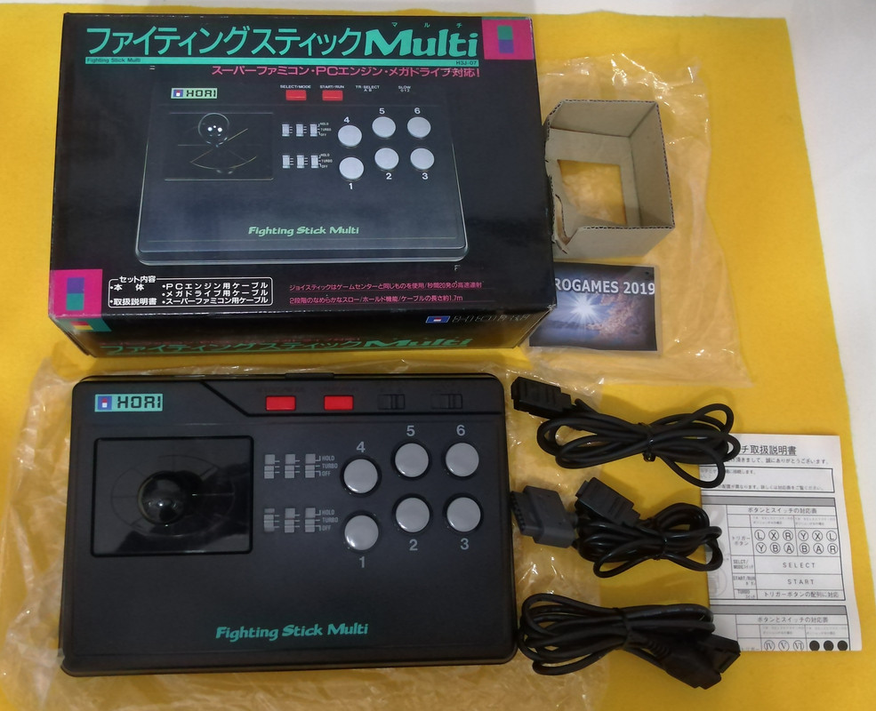 Hori Arcade Fighting Stick Multi for SNES, PC Engine, Megadrive