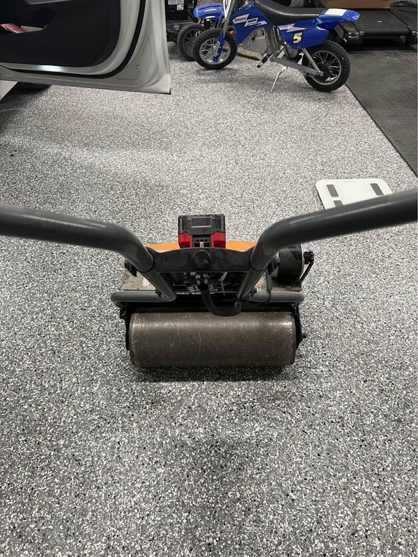 Fiskars electric reel mower sale