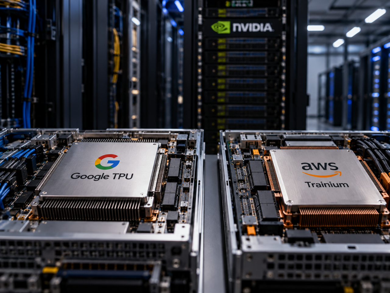 Google e Amazon desafiam domínio da Nvidia com ferramentas que facilitam migração de aplicações de inteligência artificial