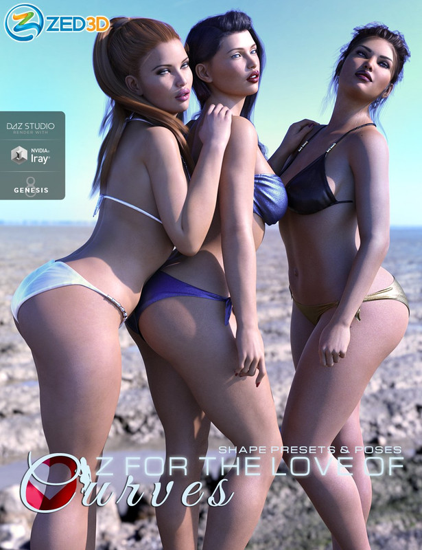 z for the love of curves shapes and poses 00 main daz3d