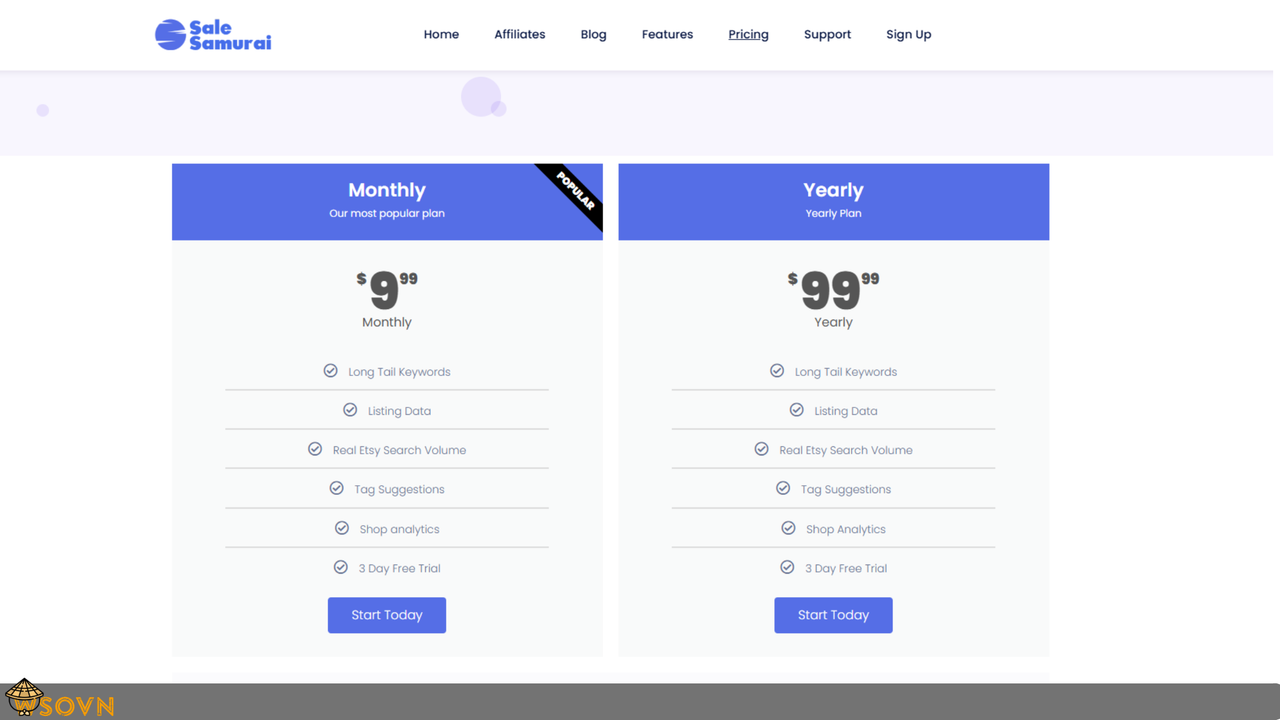 Sale Samurai - Best Esty SEO Tool Sale-Samurai-goi&-gia