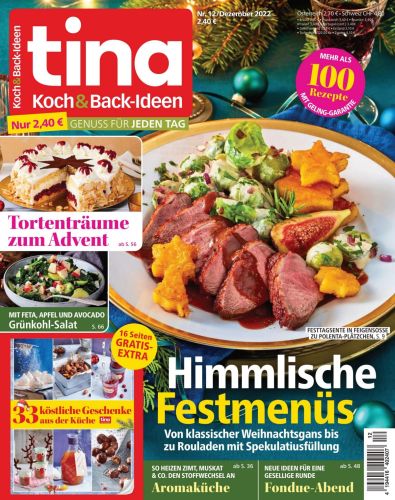 Cover: Tina Koch und Backideen Magazin No 12 Dezember 2022