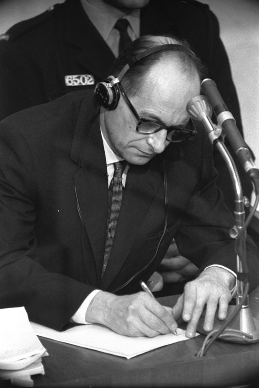 Eichmann durante el juicio