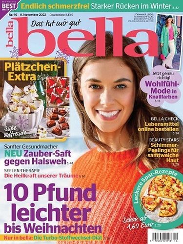 Cover: Bella Frauenzeitschrift No 46 vom 09  November 2022