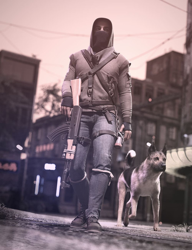 Dystopian HD Outfit for Genesis 8 and 8.1 Males