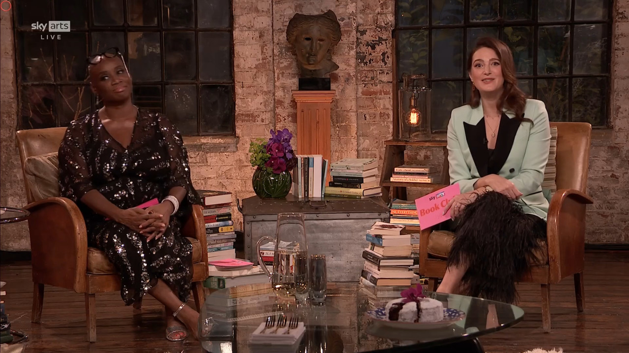 11.22 - 17.00.00 - Sky Arts Book Club Live. Andi Oliver and Elizabeth....ts_snapshot_02.00.32.985