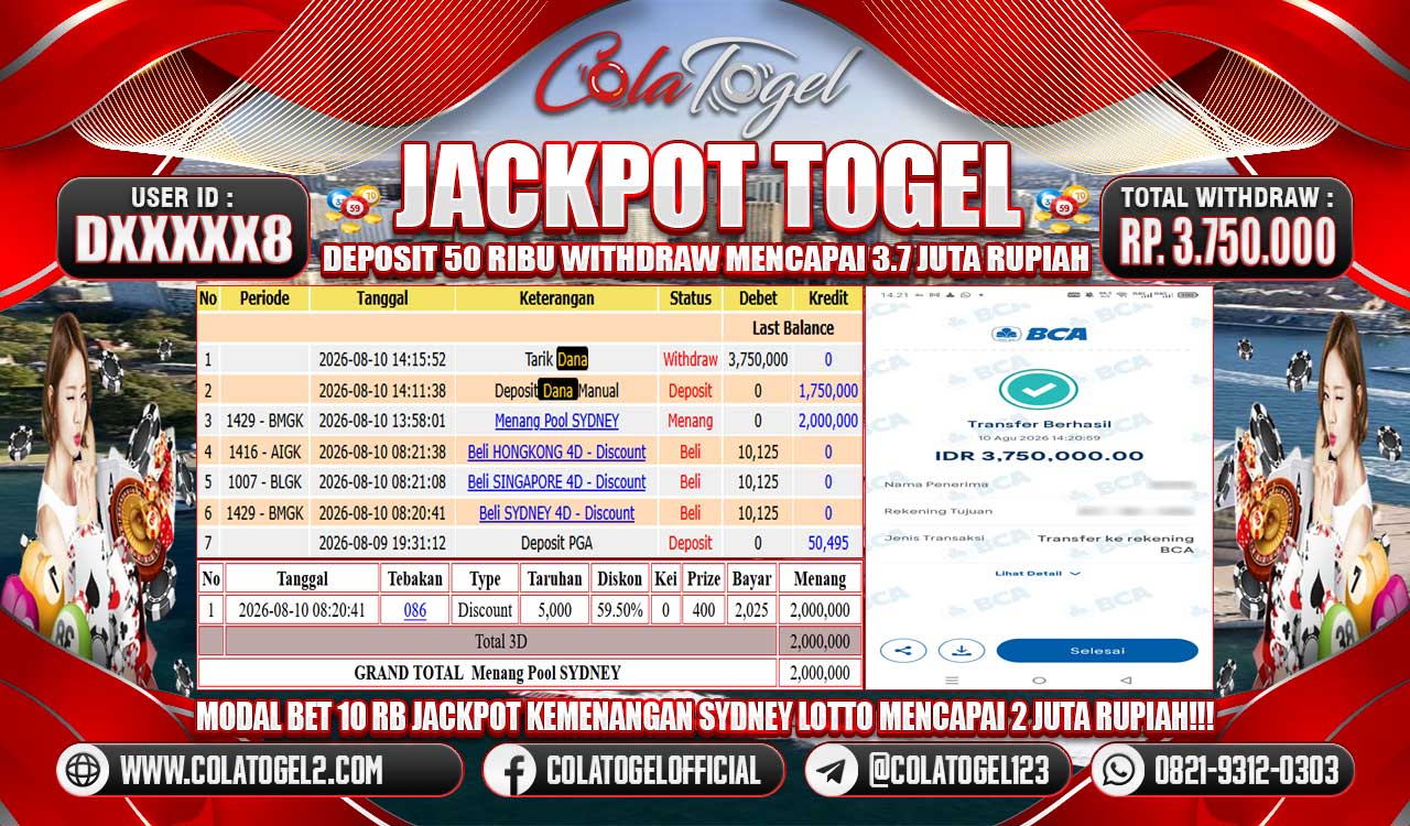 JACKPOT TOGEL SYDNEY LOTTO