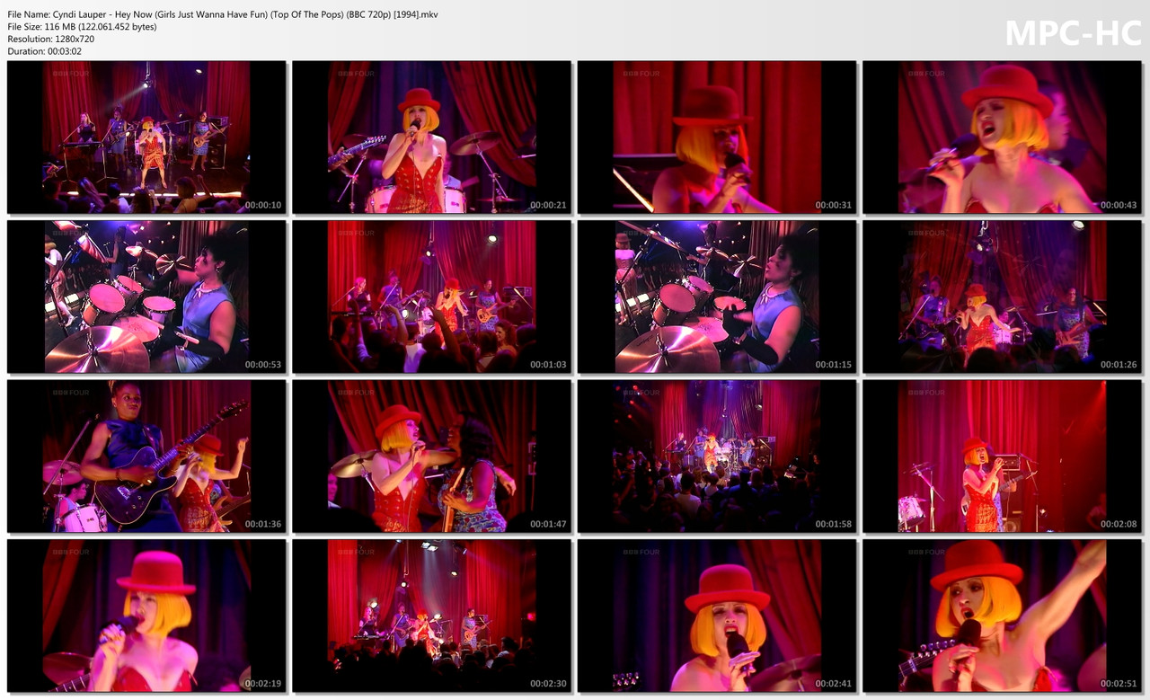 Cyndi Lauper - Hey Now (Girls Just Wanna Have Fun) (Top Of The Pops) (BBC HD 720p) [08.09.1994]