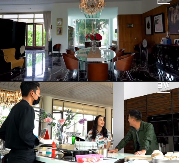 Ruang makan di rumah Momo Geisha