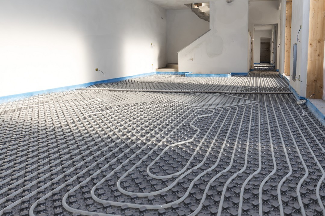 Installation chauffage au sol