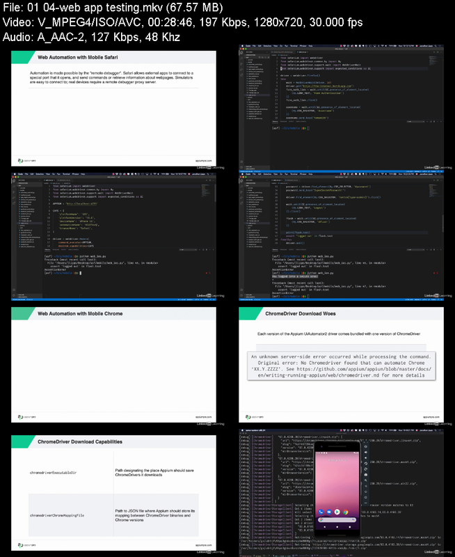Linkedin Learning Test Automation with Python 8 Additional Appium Features Linkedin Learning Test Automation with Python 8 Additional Appium Features