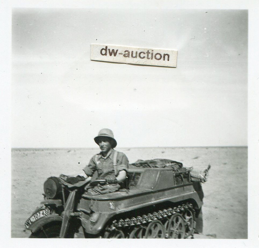 Afrika , Fallschirmjäger mit Kettenkrad WL 10743