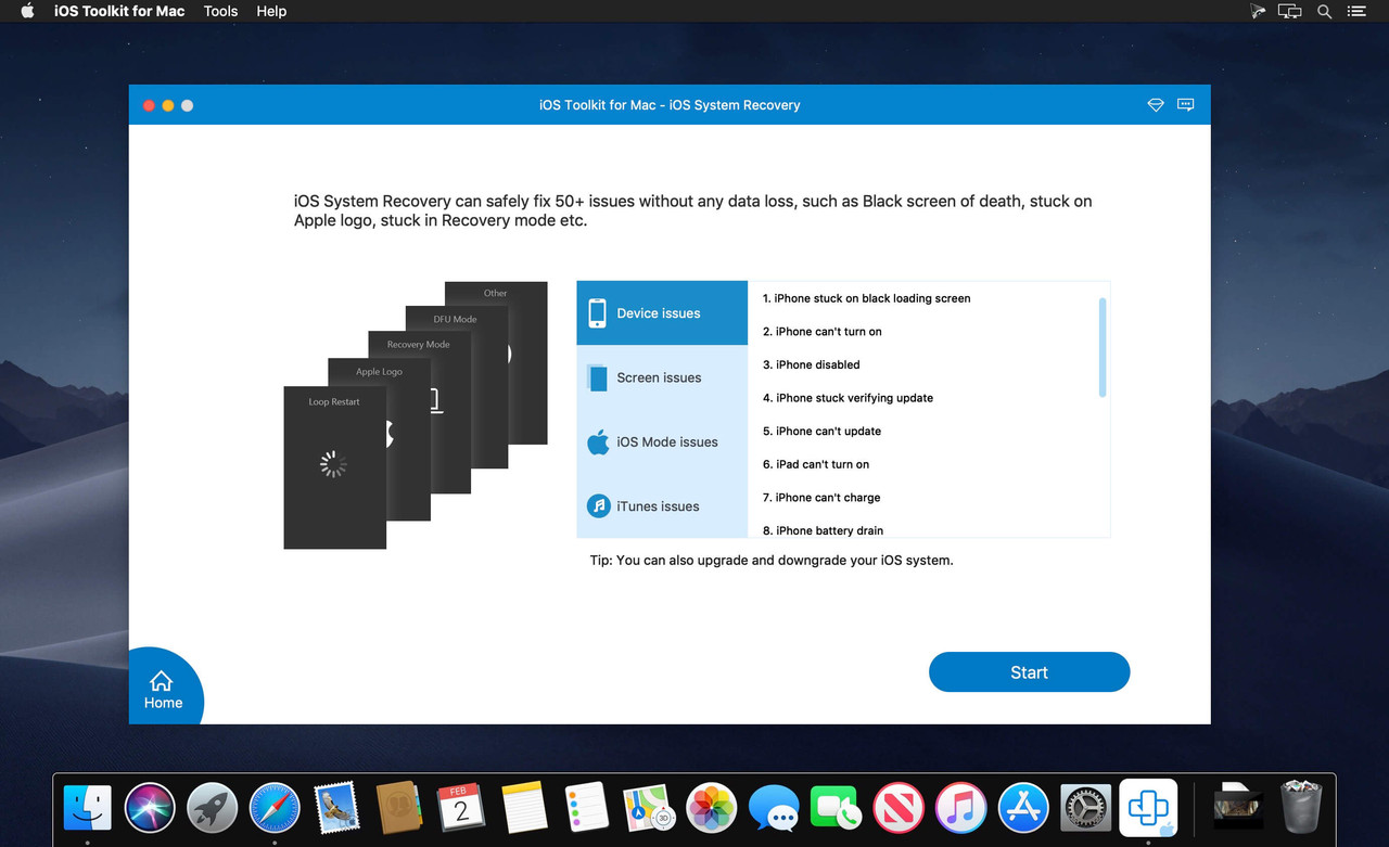 AnyMP4 iPhone Data Recovery macOS 2