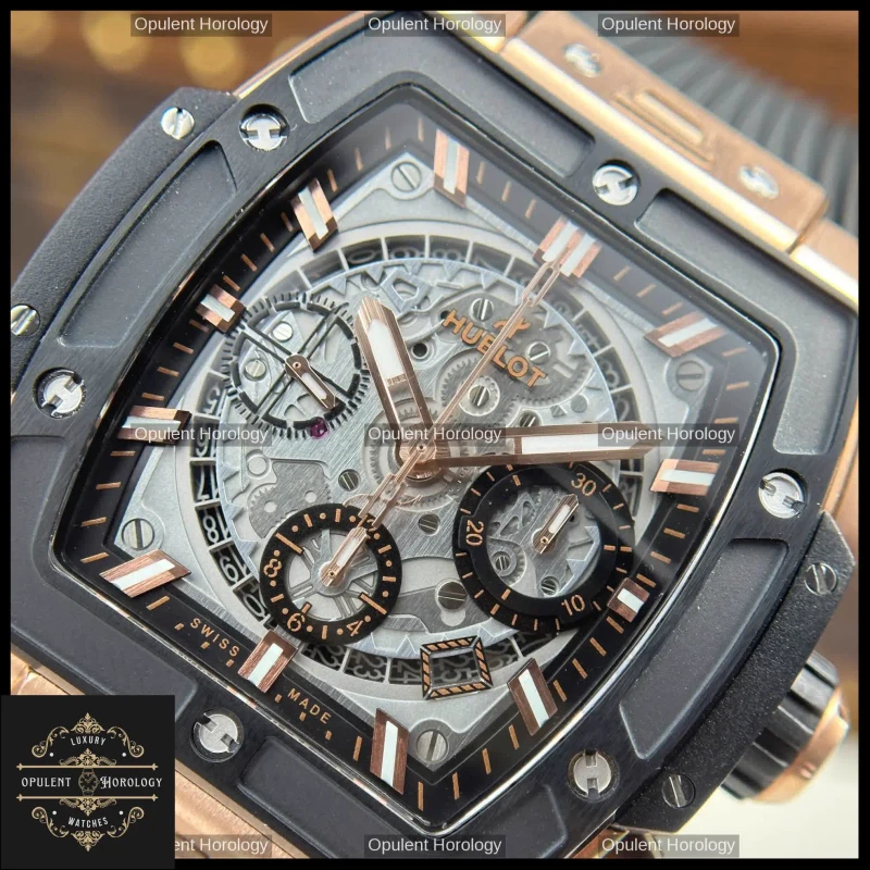 Hublot Spirit of Big Bang King Gold & Black Ceramic 42 mm Automatic Chronograph - Super Clone