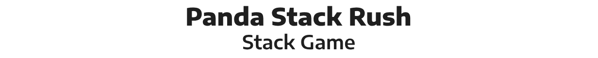 Panda Stack Rush - Stack Game Android Studio Project with AdMob Ads + Ready to Publish - 1