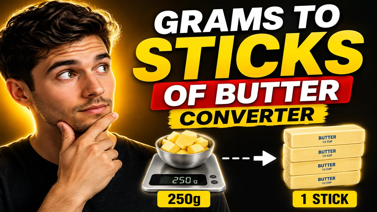 Grams To Sticks Of Butter Converter