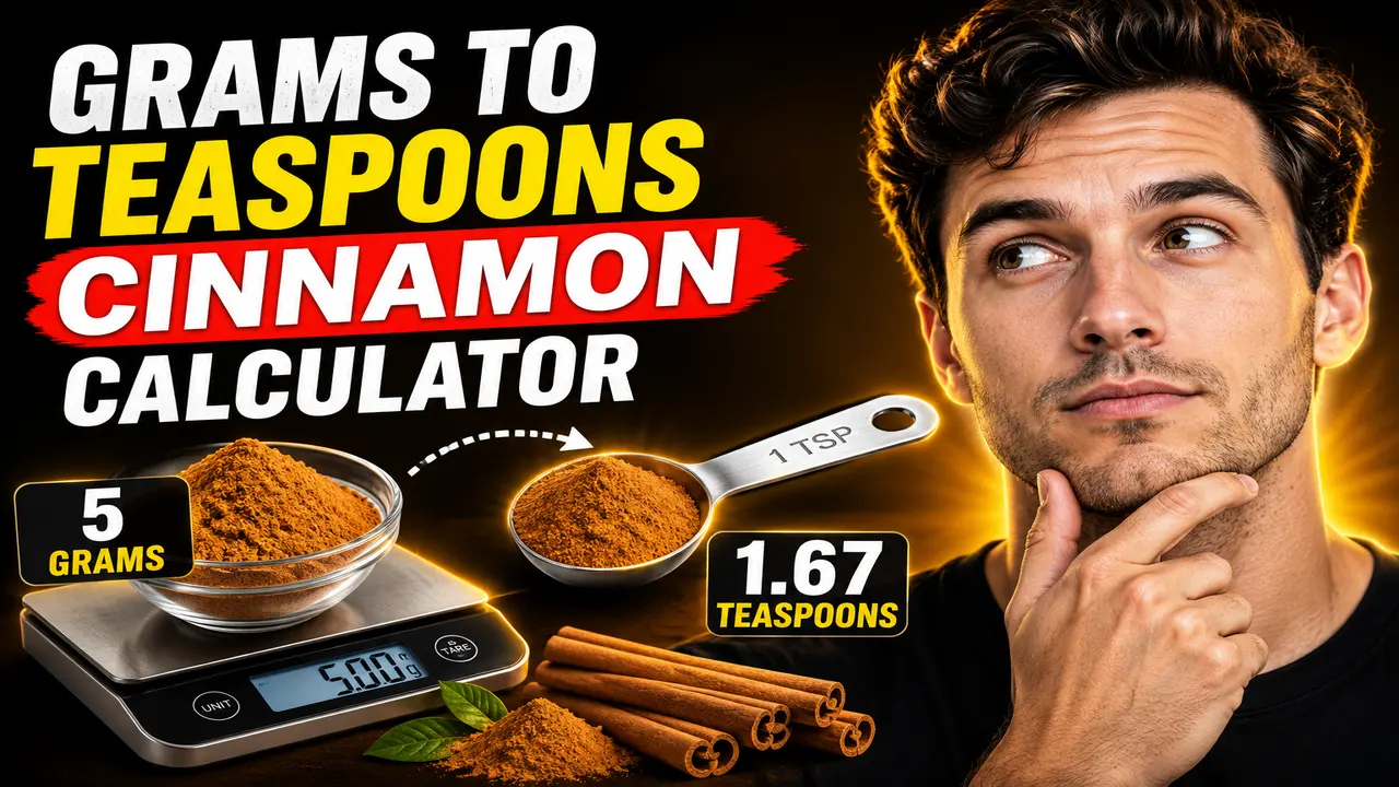 Cinnamon Grams To Teaspoons Calculator