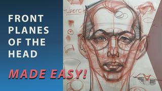 Draw the Head Front Planes Made Easy for Portraits and Character Design