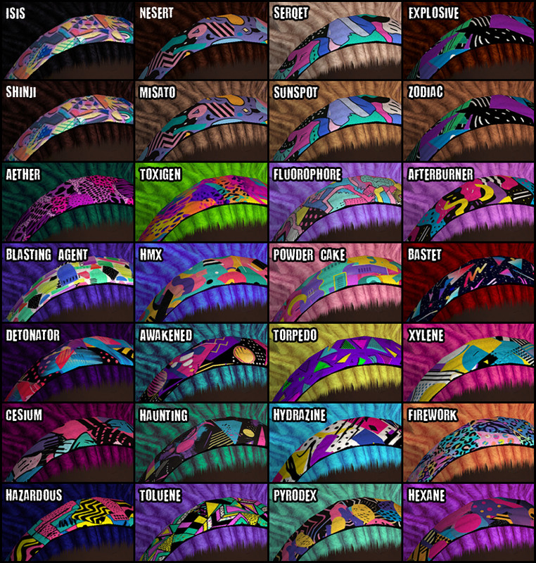 BG Dreadlocks headband swatch