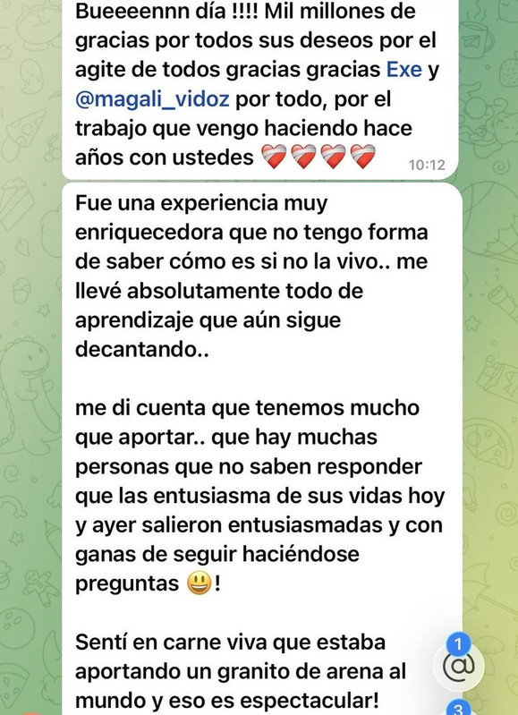 Fue una experiencia muy enriquecedora