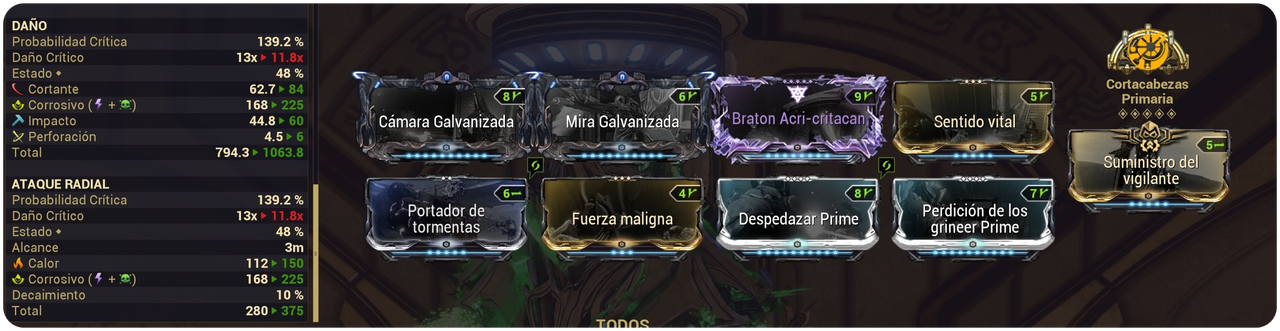 8 Forma Braton Prime Build by T_Rodrigo_24 - Incarnon Braton | Damage 🦠 ...