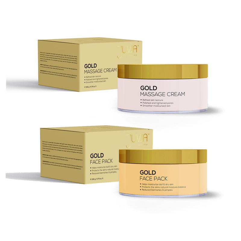 Gold Massage Cream-200g & Gold Face Pack 200-g | Skin Care Combo