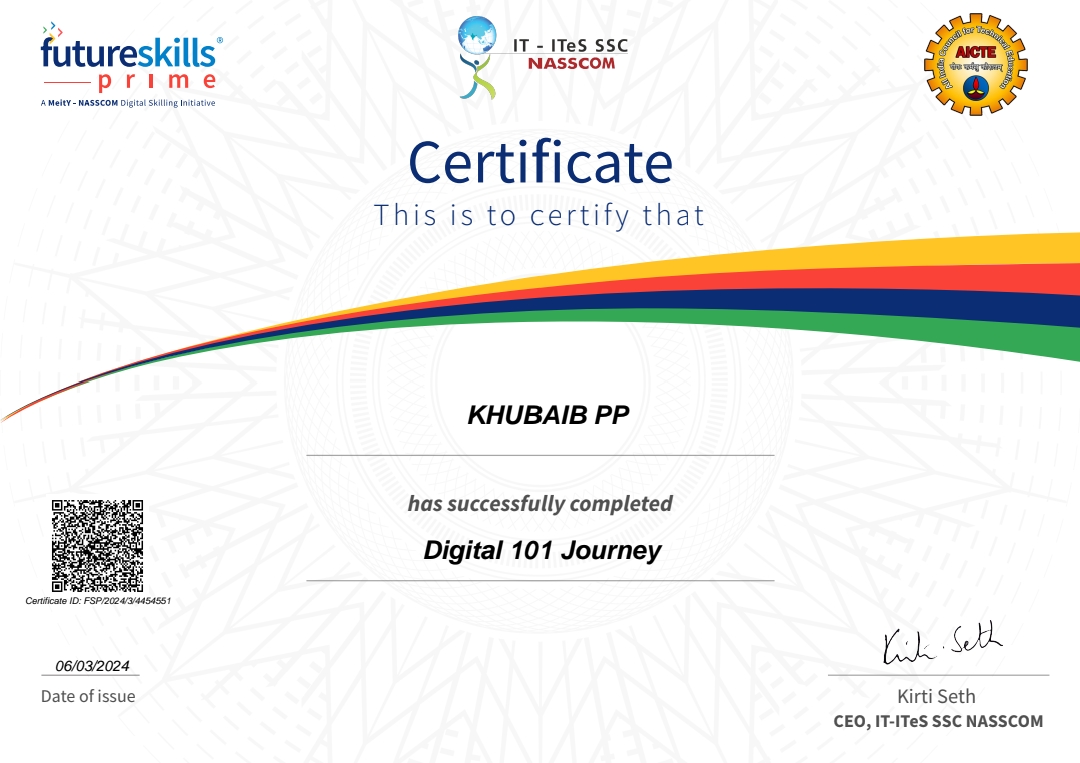 Digital 101 Journey certificate thumbnail