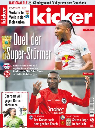 Cover: Kicker Sportmagazin No 45 vom 01  Juni 2023